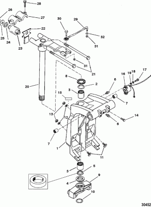 SWIVEL BRACKET AND STEERING ARM