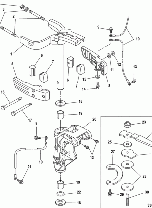 Steering Arm / Swivel Bracket Manual Tilt