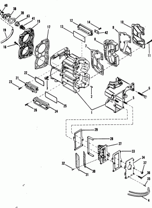 CYLINDER BLOCK AND COVERS (SERIAL GROUP tahos_2)