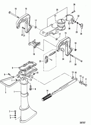 DRIVESHAFT HOUSING AND CLAMP BRACKETS