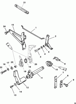 Throttle and Shift Linkage(Side Shift)