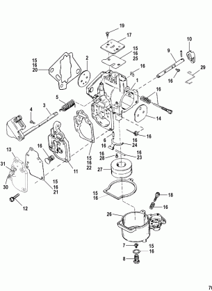 Carburetor(Seapro / Marathon 15 / 25 & Super 15)