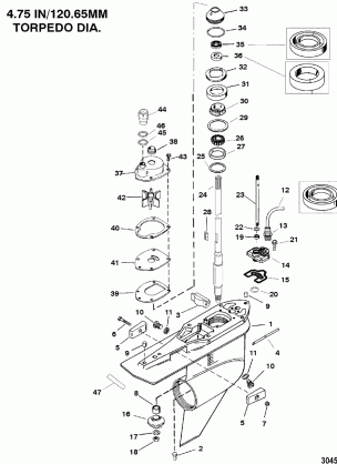 GEAR HOUSING(DRIVESHAFT)(COUNTER ROTATION)