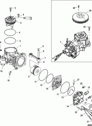 Air Compressor Comp. 200 / 225 / 200 Pro XS 1B885132 and up