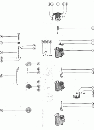 CARBURETOR LINKAGE AND CHOKE SOLENOID