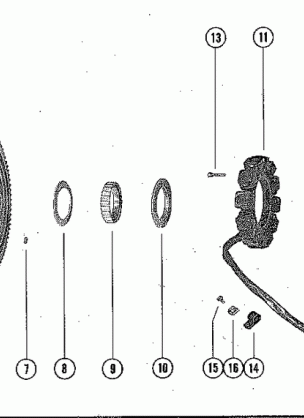 FLYWHEEL ASSEMBLY AND STATOR