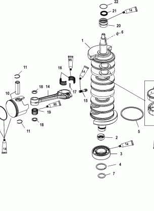 CRANKSHAFT PISTONS AND CONNECTING RODS