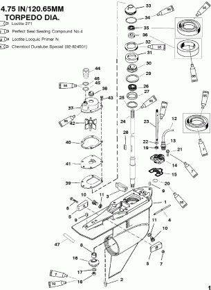 Gear Housing Driveshaft - Counter Rotation