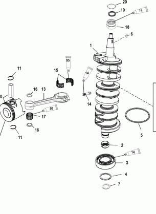 Crankshaft Pistons and Connecting Rods 250