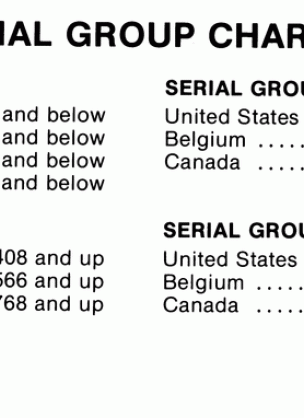SERIAL GROUP CHART
