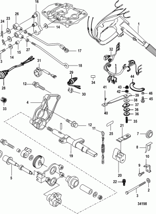 Conversion Kit-Tiller Handle Electric - 879147A09