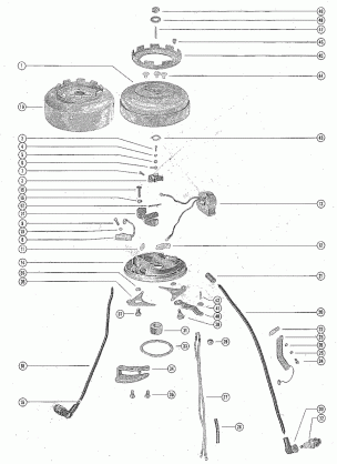 FLYWHEEL AND STATOR PLATE ASSEMBLY