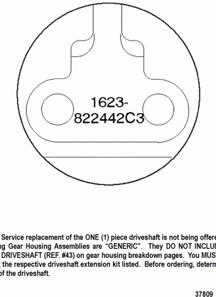 GEAR HOUSING CHART(S / N-0G438000 AND UP)