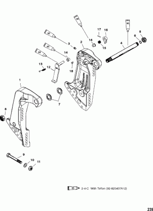 TRANSOM BRACKETS(S / N-0G590000 AND UP)