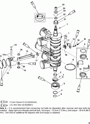 CRANKSHAFT PISTONS - AND CONNECTING RODS