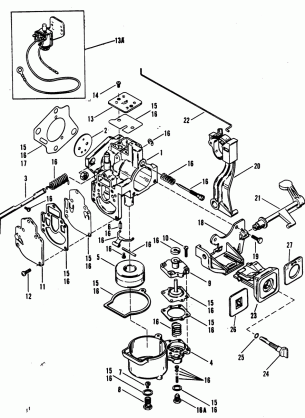 CARBURETOR (MERC 25) (MARINER 25)