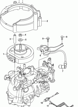 Flywheel Cup Serial tahos_ 0R318095 and Below