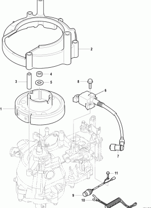 Flywheel Cup Serial tahos_ 0R318096 and Up