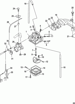 Carburetor Serial tahos_ 0R318095 and Below