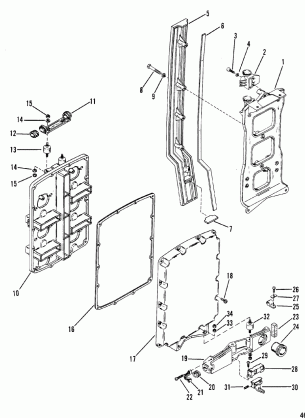 SOUND ATTENUATOR AND COWL BRACKET