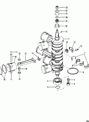 CRANKSHAFT PISTONS AND CONNECTING RODS