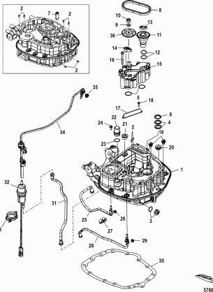 Oil Pump / Adaptor Plate-Upper