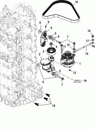 Alternator / Belt Tensioner Mounting