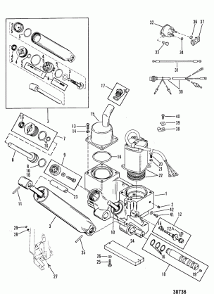 POWER TRIM COMPONENTS(0C159199 AND BELOW)
