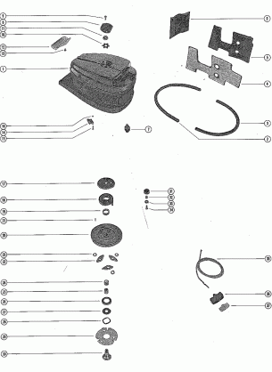 TOP COWL AND STARTER ASSEMBLY