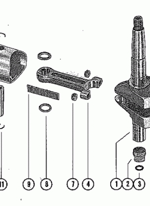 CRANKSHAFT PISTON AND CONNECTING ROD ASSEMBLY