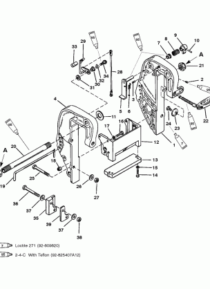 CLAMP BRACKET (THUMB SCREW DESIGN) (S / N D181999 & BELOW)