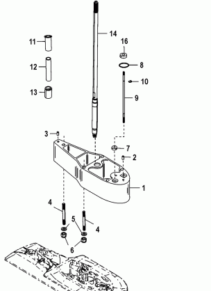 Extension Kit - 2.5 Inch Driveshaft Housing (879150A88)