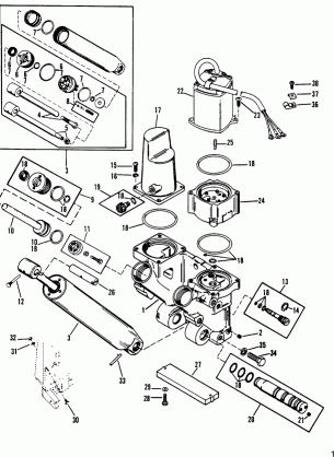 Power Trim Components(Three Ram Power Trim Design II)