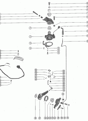 THROTTLE CONTROL LINKAGE AND SPARK ADVANCE