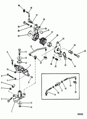 THROTTLE AND SPARK ADVANCE LINKAGE
