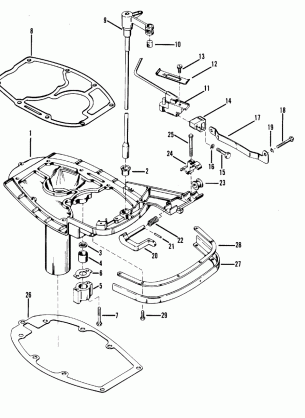 Exhaust Plate and Shift Linkage