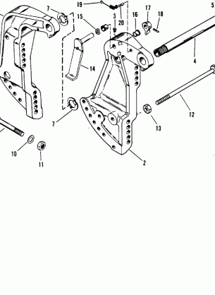 Transom Bracket(Power Trim)