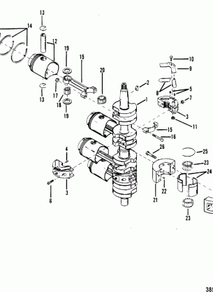 CRANKSHAFT PISTONS AND CONNECTING RODS