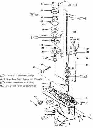 GEAR HSG(DRIVE SHAFT)(60 SEA / MARA / BIG FOOT3 JAW REV. CLUTCH