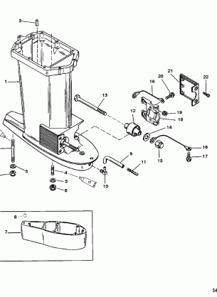 Driveshaft Housing USA-0T800999 /  BEL-0P267999 and Below