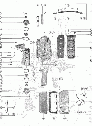 CYLINDER BLOCK AND CRANKCASE ASSEMBLY