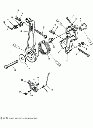 THROTTLE LEVER AND LINKAGE