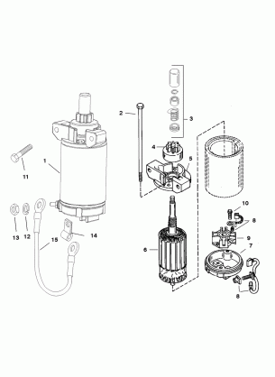 STARTER MOTOR (S / N-0G472133 & UP)