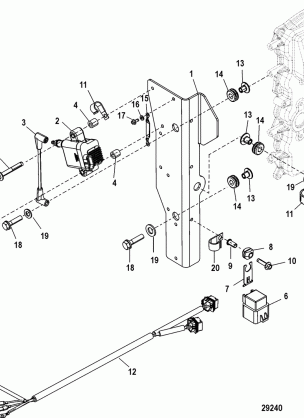 Ignition Coil Mounting 1C104423 / 0P560349 and Below