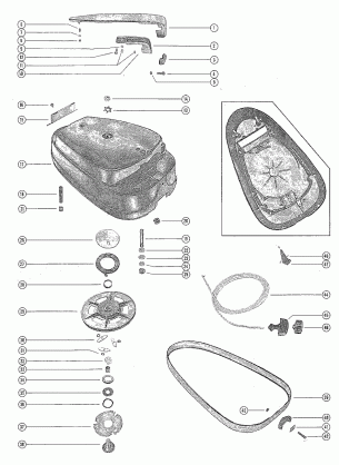 TOP COWL AND STARTER ASSEMBLY