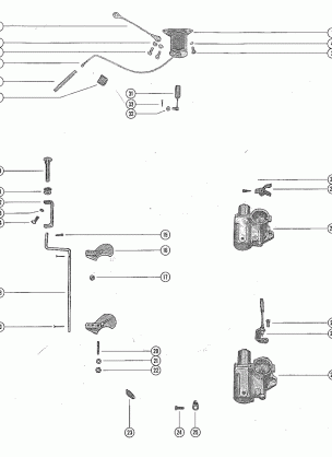 CARBURETOR LINKAGE AND CHOKE SOLENOID