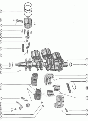 CRANKSHAFT PISTON AND CONNECTING ROD