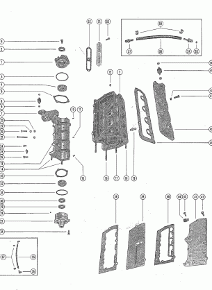 CYLINDER BLOCK AND CRANKCASE ASSEMBLY