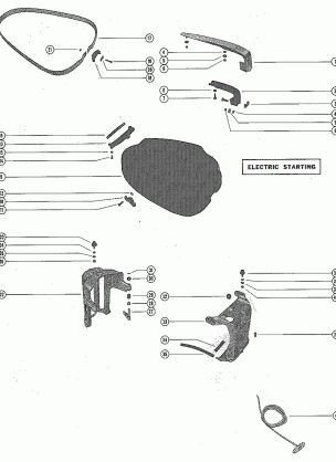 TOP COWL ASSEMBLY AND SUPPORT BRACKETS (ELECTRIC)