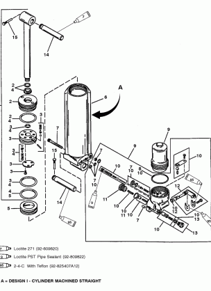 MANUAL TILT COMPONENTS (DESIGN I)